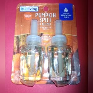 True Living Pumpkin Spice & Nutmeg Scented Oil Refills 2ct